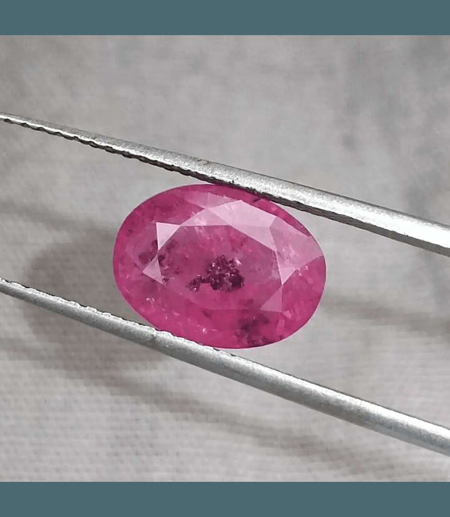 GSI Certified 3.98ct Sri Lanka Ruby, Natural Heated Gemstone - SMSGEMS 