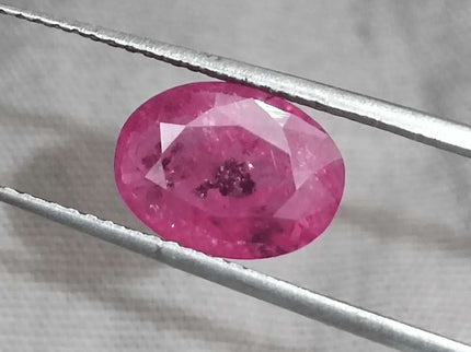 GSI Certified 3.98ct Sri Lanka Ruby, Natural Heated Gemstone - SMSGEMS 