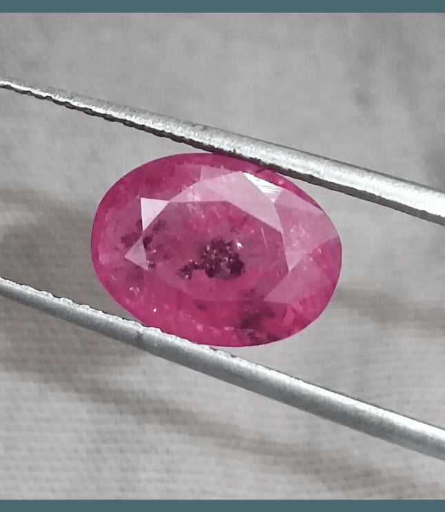 GSI Certified 3.98ct Sri Lanka Ruby, Natural Heated Gemstone - SMSGEMS 