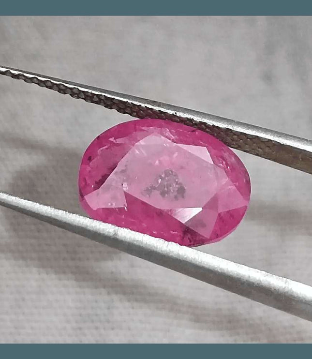 GSI Certified 3.98ct Sri Lanka Ruby, Natural Heated Gemstone - SMSGEMS 