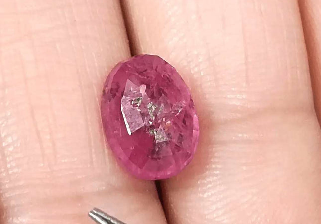GSI Certified 3.98ct Sri Lanka Ruby, Natural Heated Gemstone - SMSGEMS 
