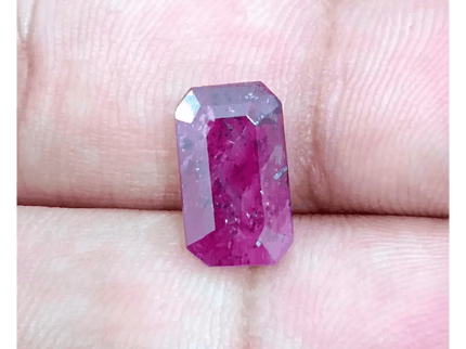 GSI Certified 4.04ct Maroon Red Ruby, Natural Gemstone - SMSGEMS 
