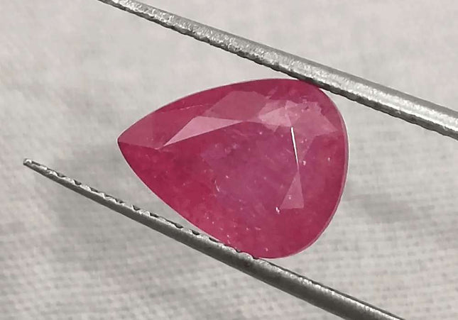 4.12ct Mozambique Ruby Natural Untreated Gemstone GSI Certified - SMSGEMS 