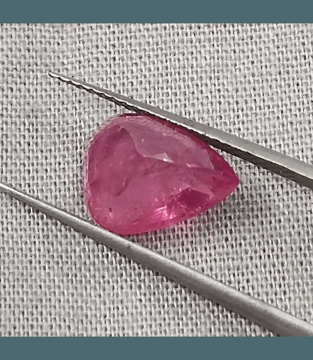 4.12ct Mozambique Ruby Natural Untreated Gemstone GSI Certified - SMSGEMS 