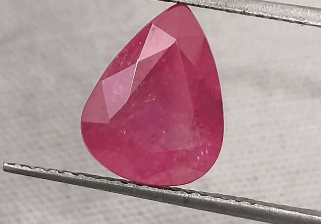 4.12ct Mozambique Ruby Natural Untreated Gemstone GSI Certified - SMSGEMS 