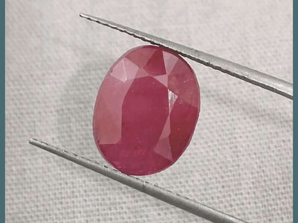GSI Certified 4.12ct Ruby Natural Untreated Gemstone - SMSGEMS 