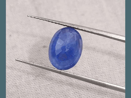 4.15ct Blue Ceylon Sapphire GSI Certified - SMSGEMS 