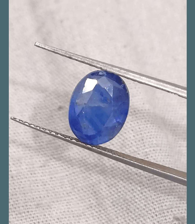 4.15ct Blue Ceylon Sapphire GSI Certified - SMSGEMS 