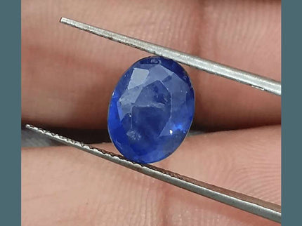 4.15ct Blue Ceylon Sapphire GSI Certified - SMSGEMS 
