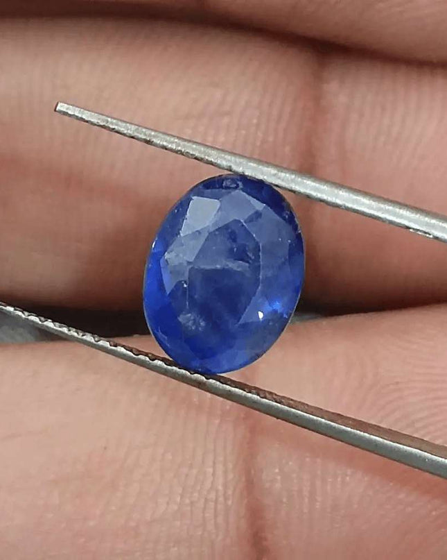 4.15ct Blue Ceylon Sapphire GSI Certified - SMSGEMS 