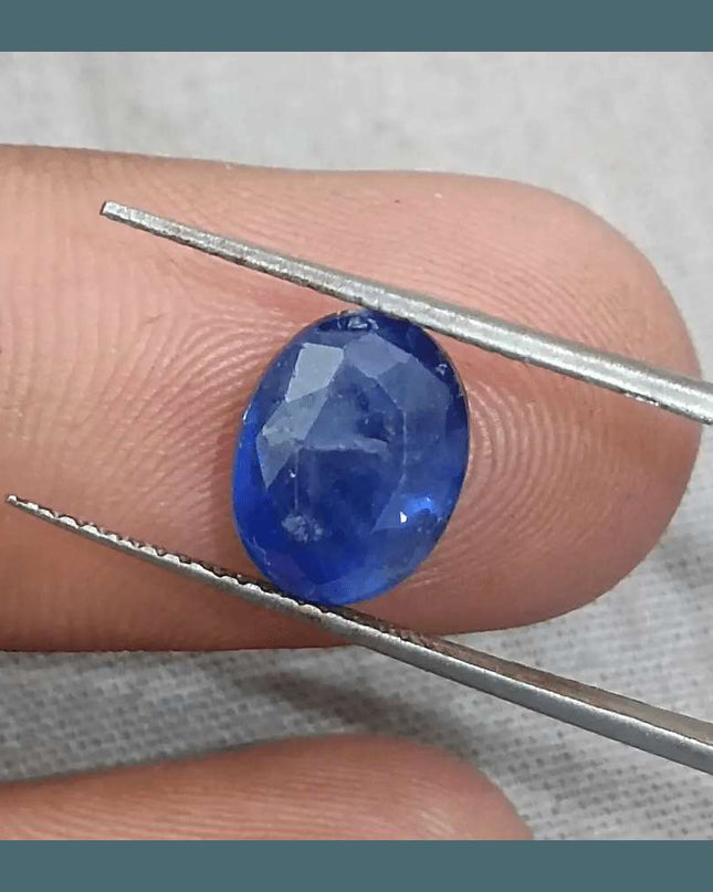 4.15ct Blue Ceylon Sapphire GSI Certified - SMSGEMS 