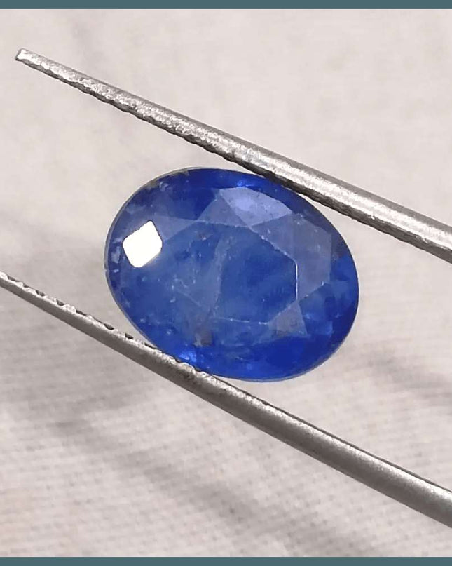4.15ct Blue Ceylon Sapphire GSI Certified - SMSGEMS 