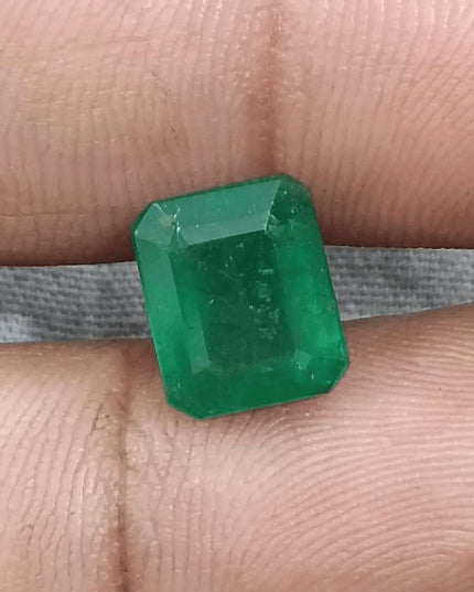 GSI Certified 4.17ct Velvet Green Emerald Natural Earth Mined Gemstone - SMSGEMS 