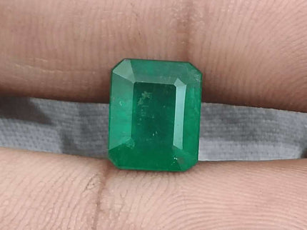 GSI Certified 4.17ct Velvet Green Emerald Natural Earth Mined Gemstone - SMSGEMS 