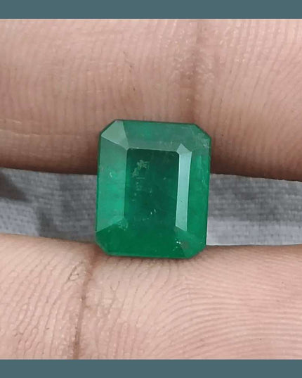 GSI Certified 4.17ct Velvet Green Emerald Natural Earth Mined Gemstone - SMSGEMS 