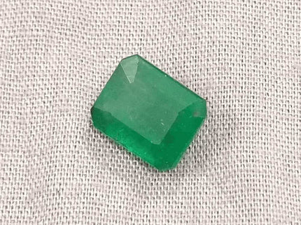 GSI Certified 4.17ct Velvet Green Emerald Natural Earth Mined Gemstone - SMSGEMS 