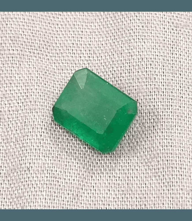 GSI Certified 4.17ct Velvet Green Emerald Natural Earth Mined Gemstone - SMSGEMS 
