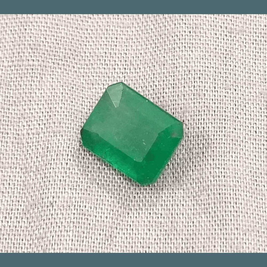GSI Certified 4.17ct Velvet Green Emerald Natural Earth Mined Gemstone - SMSGEMS 