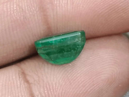 GSI Certified 4.17ct Velvet Green Emerald Natural Earth Mined Gemstone - SMSGEMS 