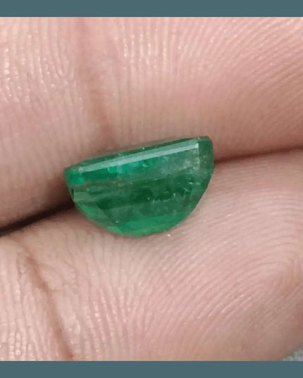 GSI Certified 4.17ct Velvet Green Emerald Natural Earth Mined Gemstone - SMSGEMS 