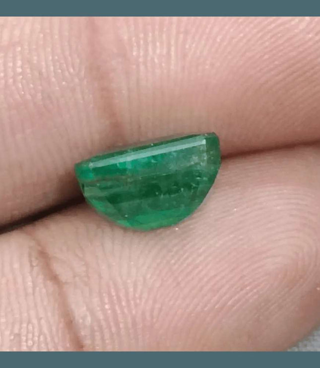 GSI Certified 4.17ct Velvet Green Emerald Natural Earth Mined Gemstone - SMSGEMS 