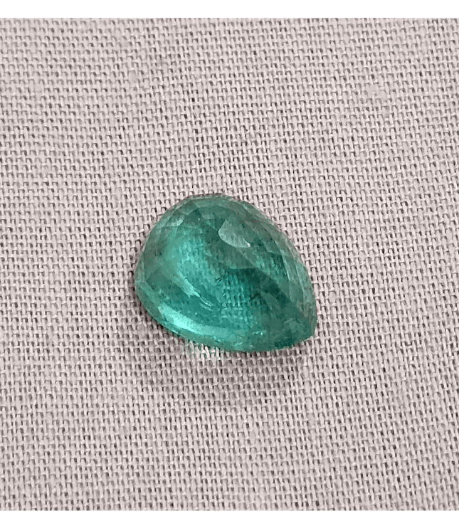 GSI Certified 4.19ct Medium Deep Zambian Emerald, Natural Earth Mined Gemstone - SMSGEMS 