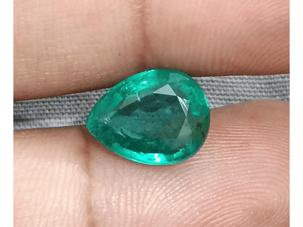 GSI Certified 4.19ct Medium Deep Zambian Emerald, Natural Earth Mined Gemstone - SMSGEMS 