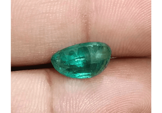 GSI Certified 4.19ct Medium Deep Zambian Emerald, Natural Earth Mined Gemstone - SMSGEMS 