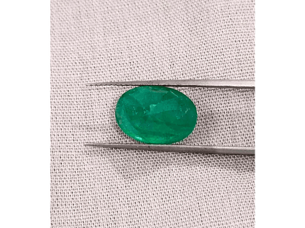 GSI Certified 4.23ct Pakistan Emerald, 100% Natural Earth Mined Gemstone - SMSGEMS 