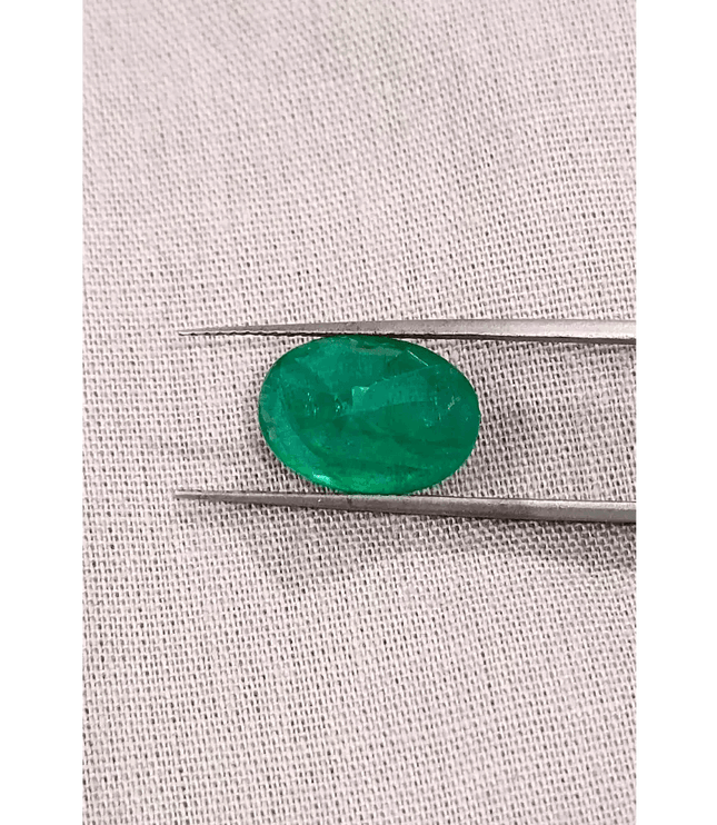 GSI Certified 4.23ct Pakistan Emerald, 100% Natural Earth Mined Gemstone - SMSGEMS 