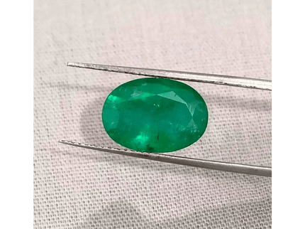 GSI Certified 4.23ct Pakistan Emerald, 100% Natural Earth Mined Gemstone - SMSGEMS 