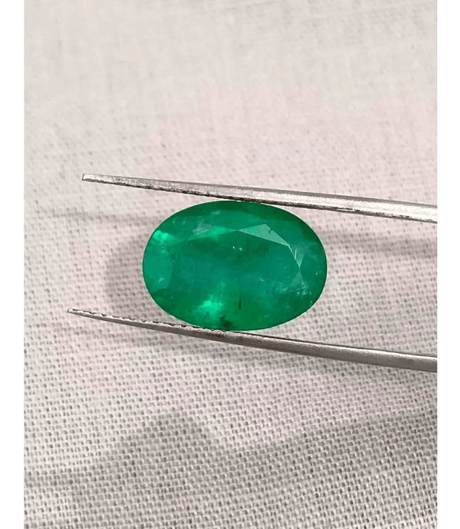 GSI Certified 4.23ct Pakistan Emerald, 100% Natural Earth Mined Gemstone - SMSGEMS 