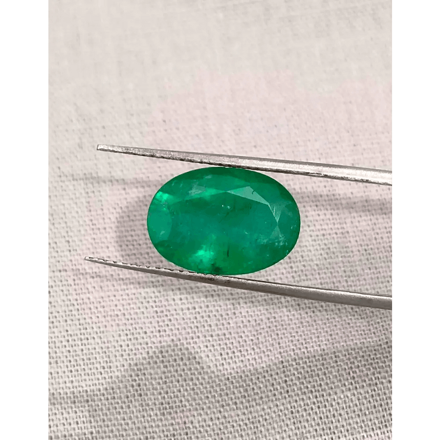 GSI Certified 4.23ct Pakistan Emerald, 100% Natural Earth Mined Gemstone - SMSGEMS 