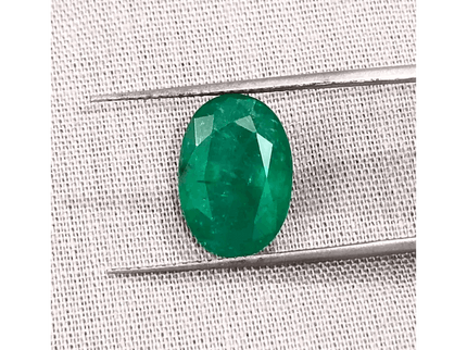 GSI Certified 4.23ct Pakistan Emerald, 100% Natural Earth Mined Gemstone - SMSGEMS 