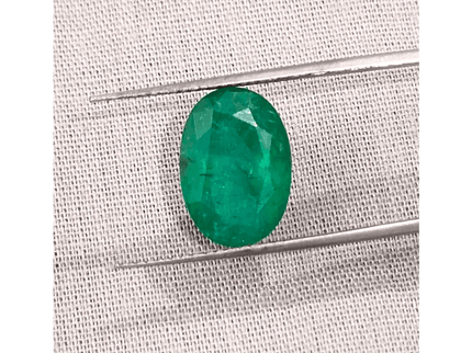 GSI Certified 4.23ct Pakistan Emerald, 100% Natural Earth Mined Gemstone - SMSGEMS 