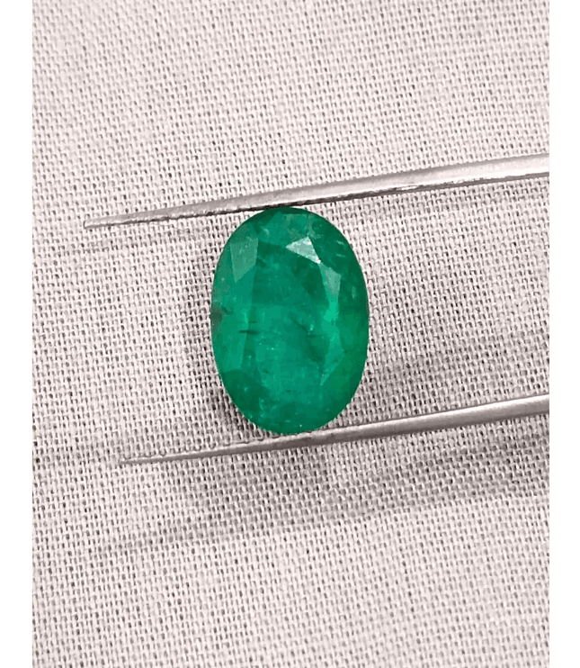 GSI Certified 4.23ct Pakistan Emerald, 100% Natural Earth Mined Gemstone - SMSGEMS 