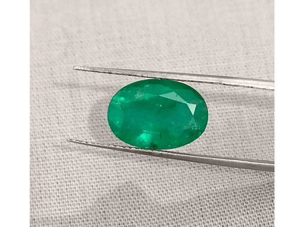 GSI Certified 4.23ct Pakistan Emerald, 100% Natural Earth Mined Gemstone - SMSGEMS 
