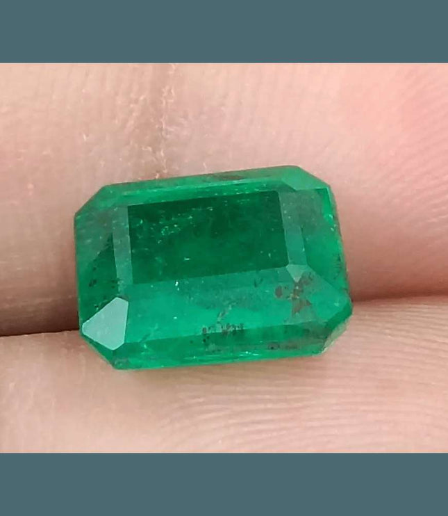 4.25ct GSI Certified Vivid Deep Green Natural Earth Mined - SMSGEMS 