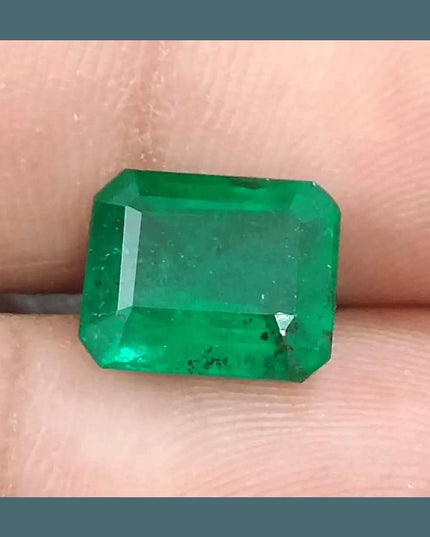 4.25ct GSI Certified Vivid Deep Green Natural Earth Mined - SMSGEMS 