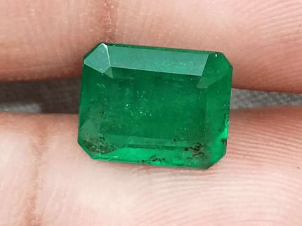 4.25ct GSI Certified Vivid Deep Green Natural Earth Mined - SMSGEMS 