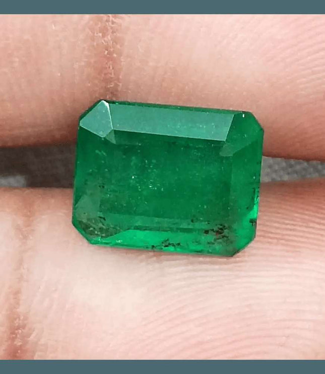 4.25ct GSI Certified Vivid Deep Green Natural Earth Mined - SMSGEMS 