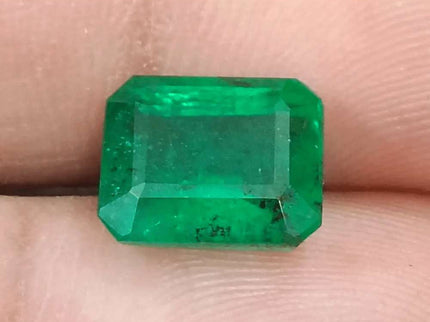 4.25ct GSI Certified Vivid Deep Green Natural Earth Mined - SMSGEMS 