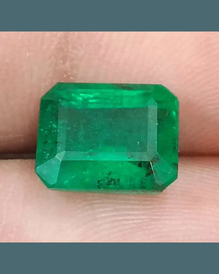 4.25ct GSI Certified Vivid Deep Green Natural Earth Mined - SMSGEMS 