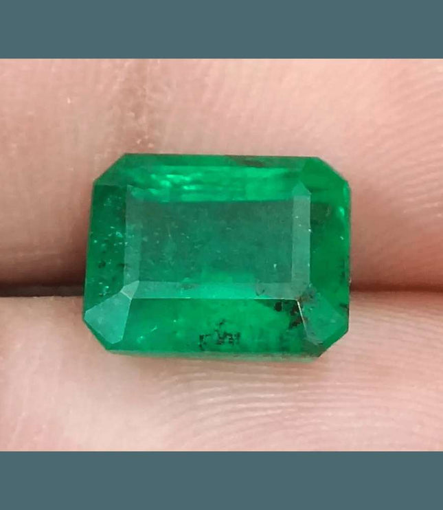 4.25ct GSI Certified Vivid Deep Green Natural Earth Mined - SMSGEMS 