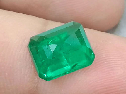 4.25ct GSI Certified Vivid Deep Green Natural Earth Mined - SMSGEMS 