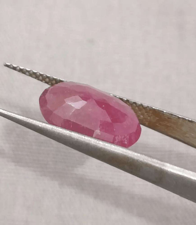 GSI Certified 4.39ct Ruby Natural Untreated Gemstone - SMSGEMS 