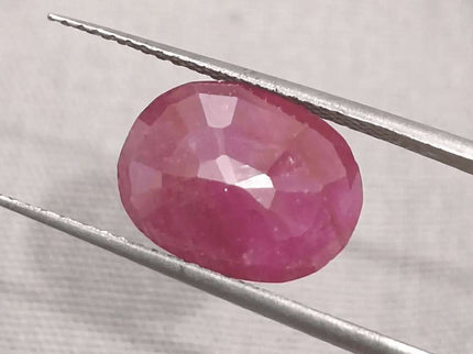 GSI Certified 4.39ct Ruby Natural Untreated Gemstone - SMSGEMS 