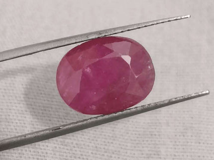 GSI Certified 4.39ct Ruby Natural Untreated Gemstone - SMSGEMS 