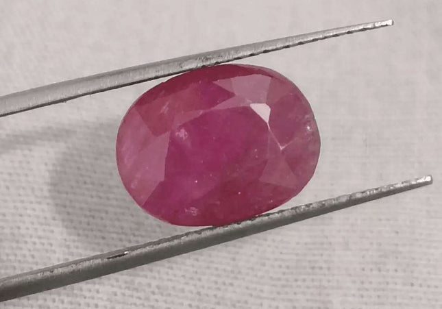 GSI Certified 4.39ct Ruby Natural Untreated Gemstone - SMSGEMS 