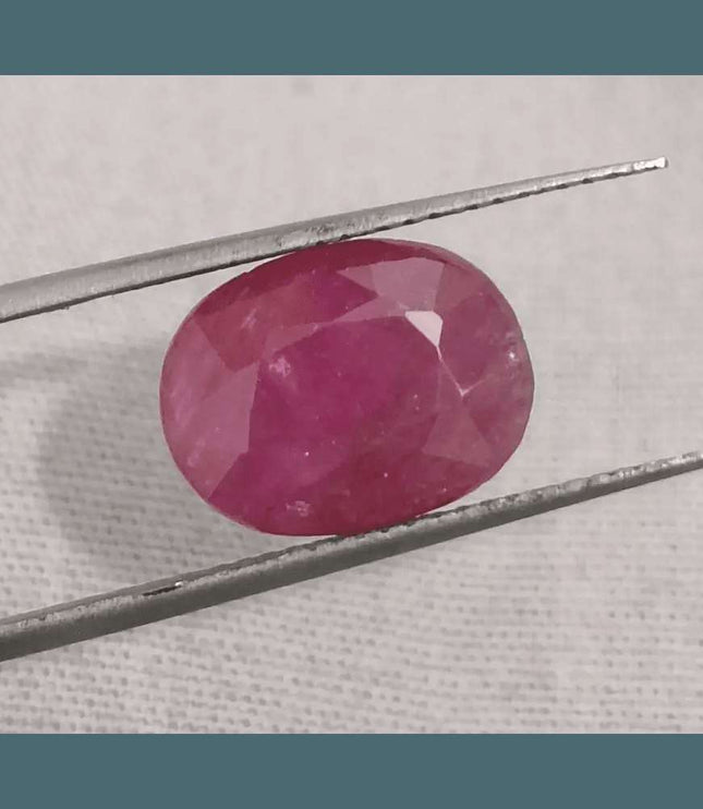 GSI Certified 4.39ct Ruby Natural Untreated Gemstone - SMSGEMS 